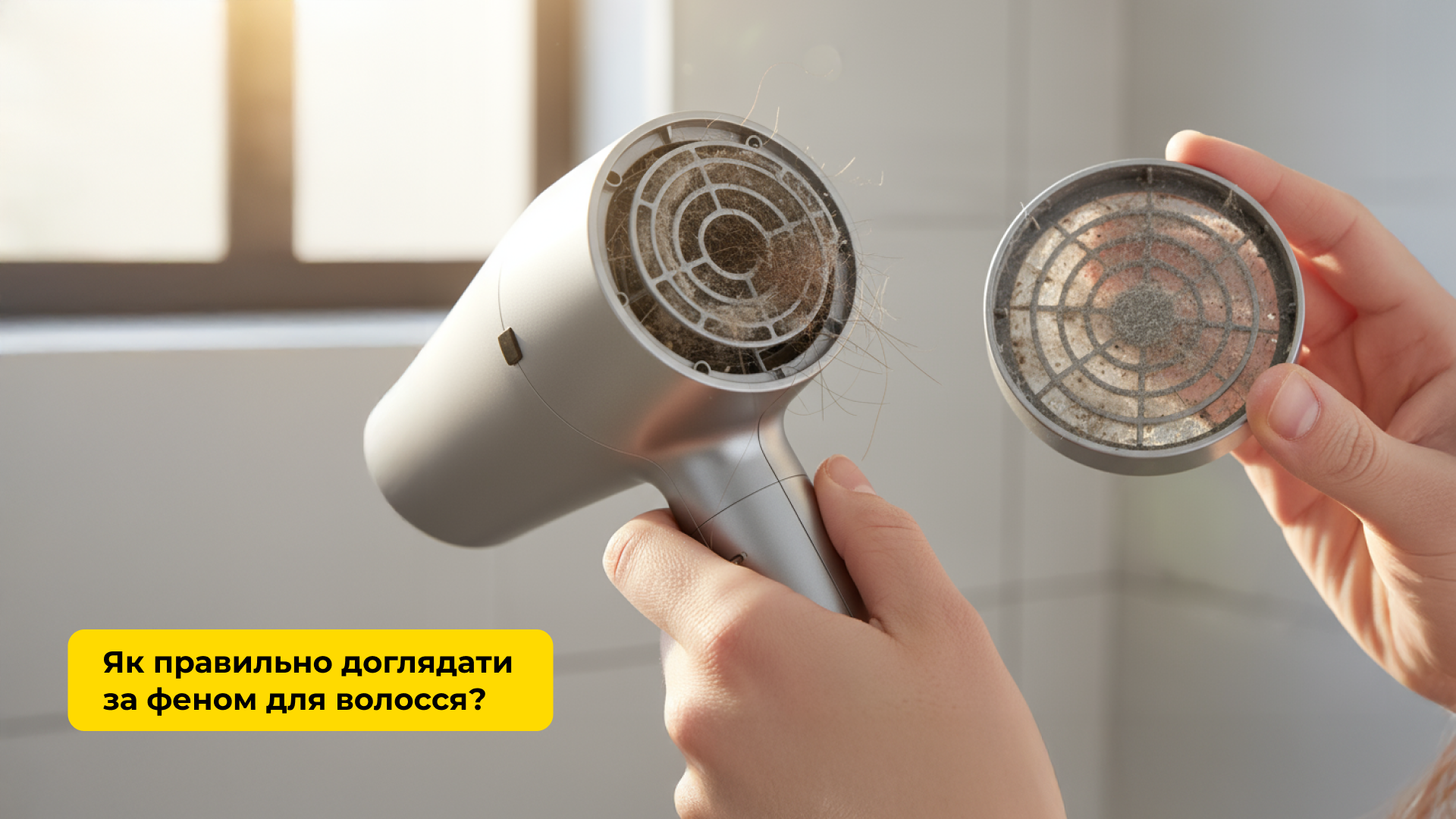 Як правильно доглядати за феном для волосся?