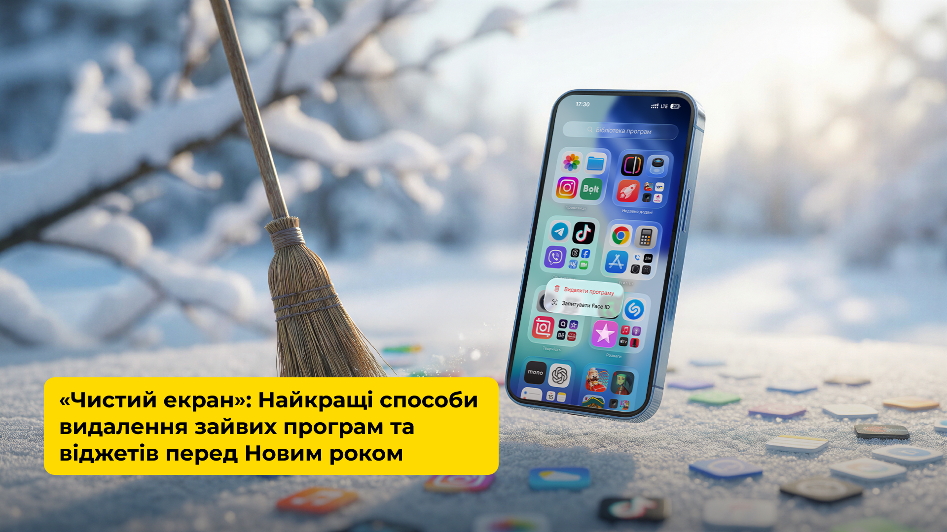«ЧИСТИЙ ЕКРАН»: НАЙКРАЩІ СПОСОБИ ВИДАЛЕННЯ ЗАЙВИХ ПРОГРАМ ТА ВІДЖЕТІВ ПЕРЕД НОВИМ РОКОМ