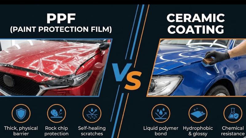 PPF vs Ceramic Coating in Calgary Weather: A Complete Protection Guide for Car Owners