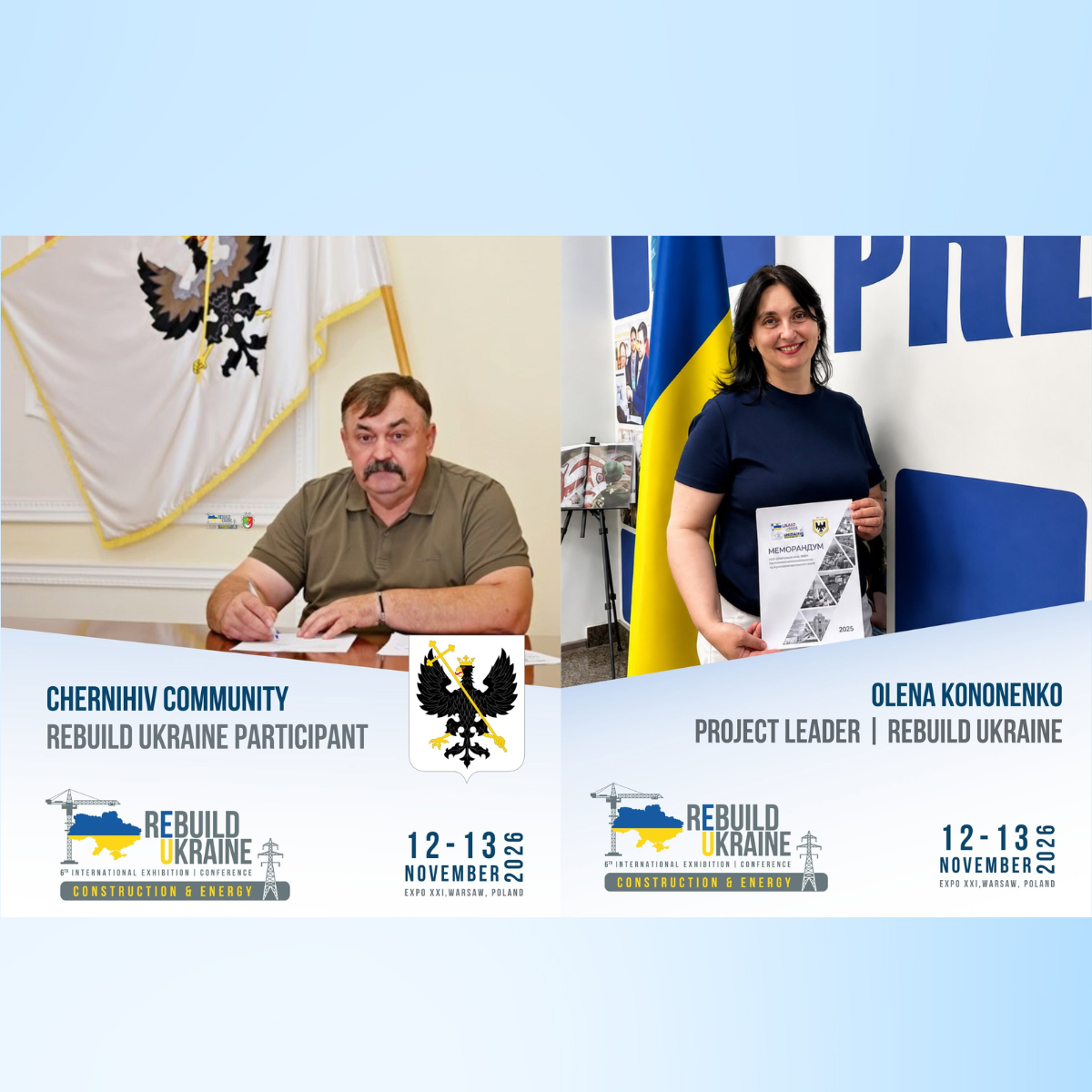 Chernihiv City Territorial Community has officially begun preparing for participation in ReBuild Ukraine 2026.