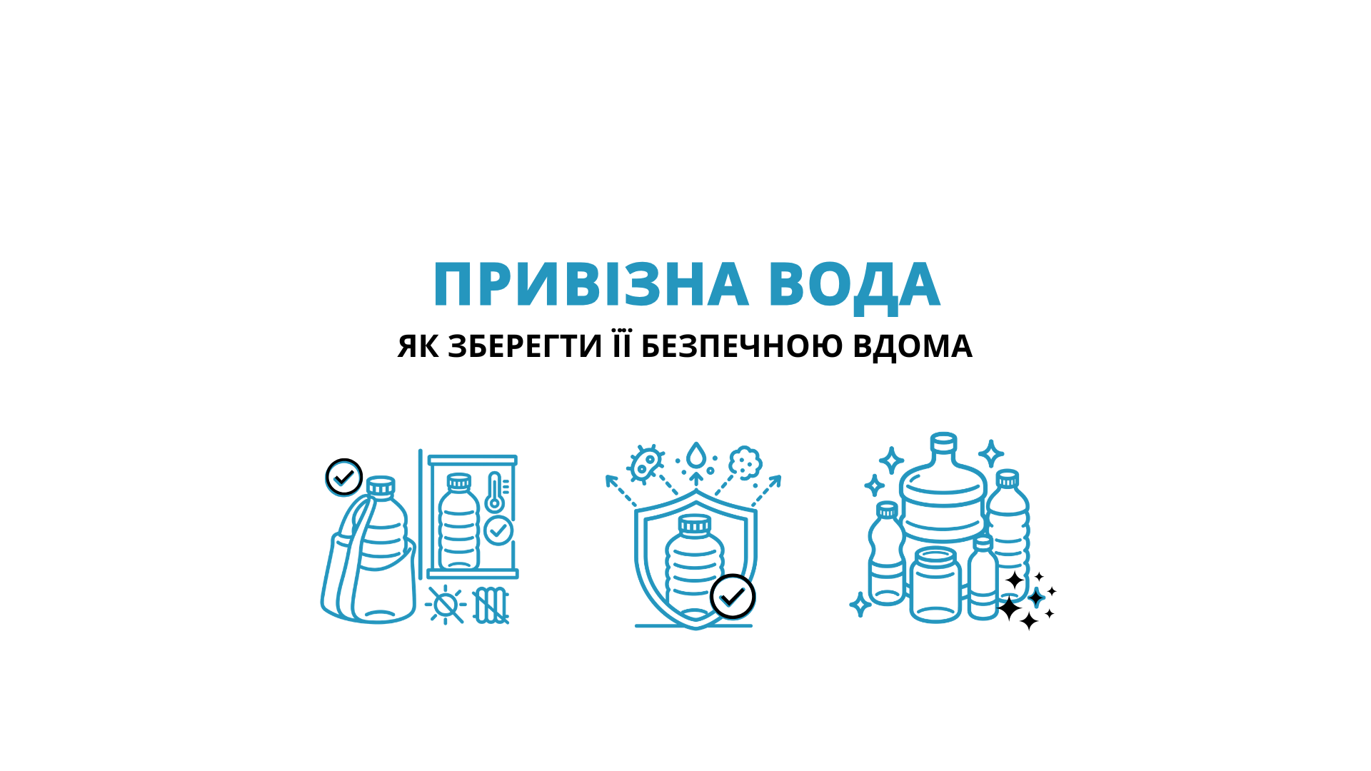 Привізна вода.  Як зберегти її безпечною вдома?