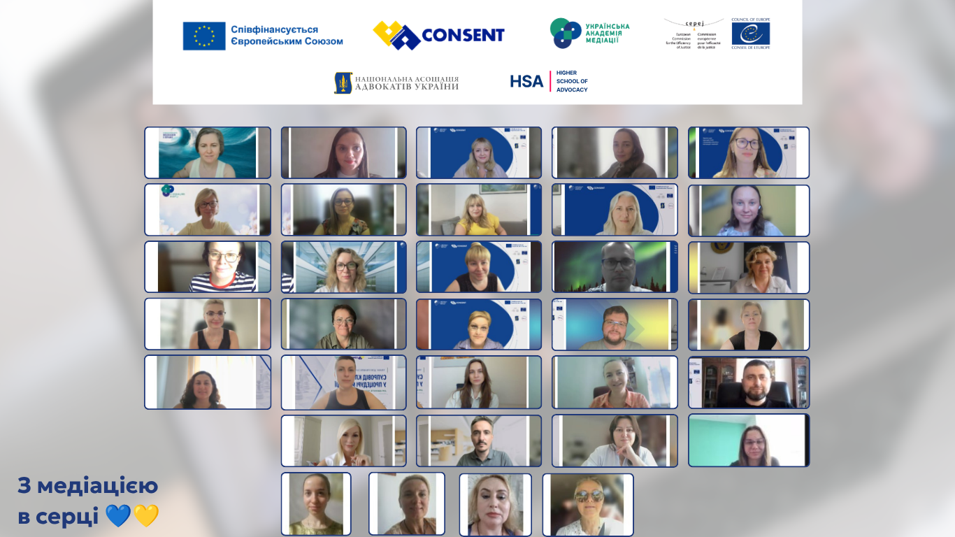 В Україні завершився перший тренінг для тренерів із супроводу клієнтів у медіації