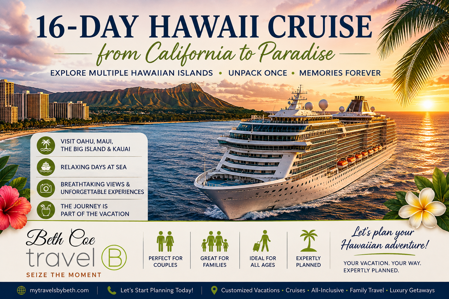 16 Days to Paradise: Why a California-to-Hawaii Cruise Might Be Your Perfect Hawaiian Vacation