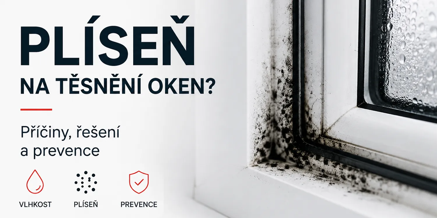 Černá plíseň na těsnění plastových oken: příčiny a řešení