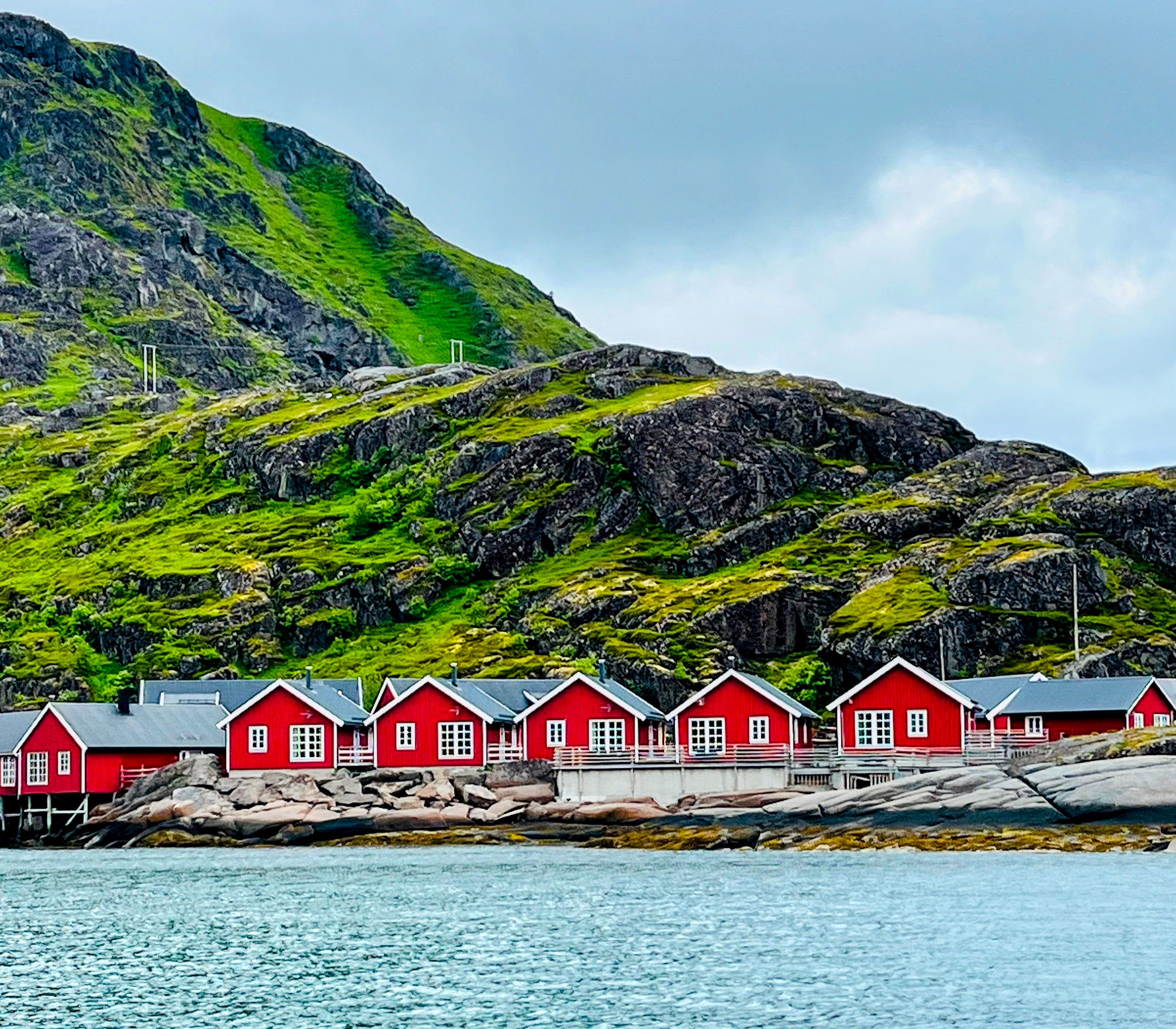 Why are the houses in Norway's Lofoten Islands painted red