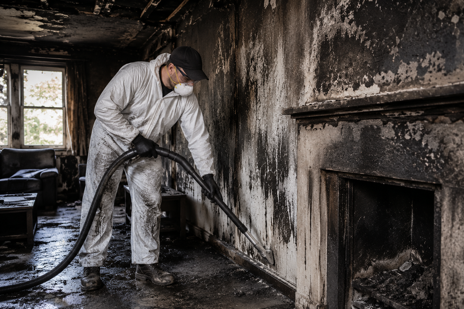 How Professionals Clean Soot After a House Fire And Why It Matters