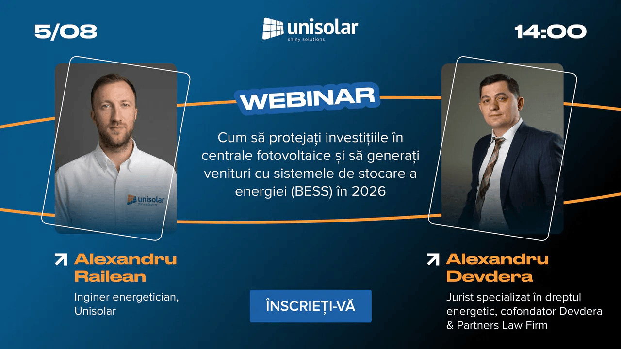 Energia fotovoltaică în fața unei noi provocări: Realitățile anului 2026 și soluția BESS. Alexandr Devdera și Alexandru Railian