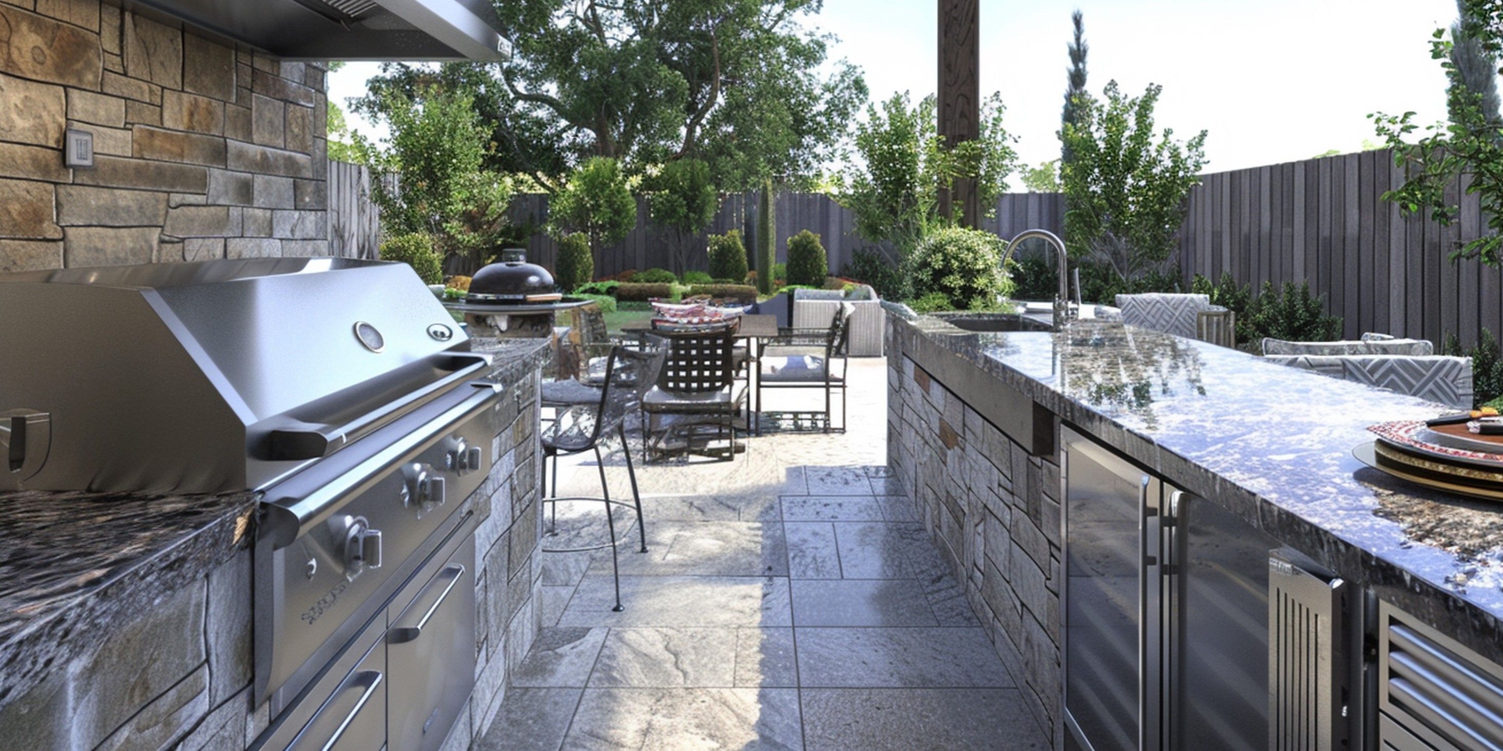 The Best Natural Stone Choices For Outdoor Kitchens And BBQ Areas