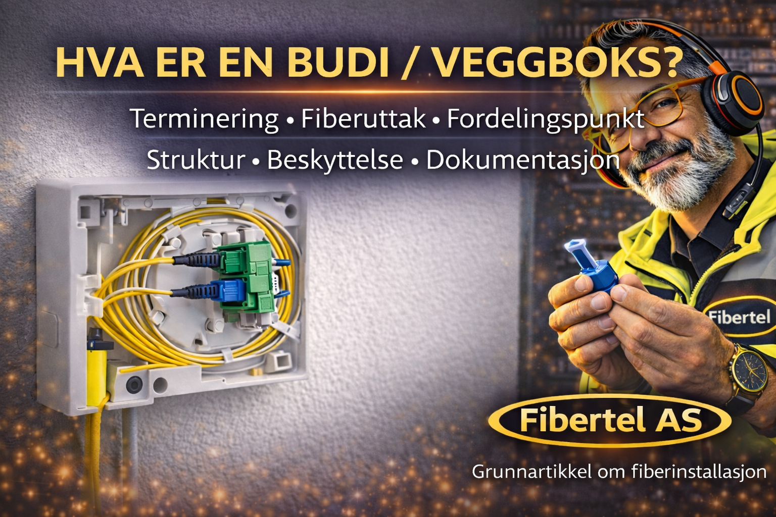 Hva er en BUDI veggboks i fiberinstallasjon?
