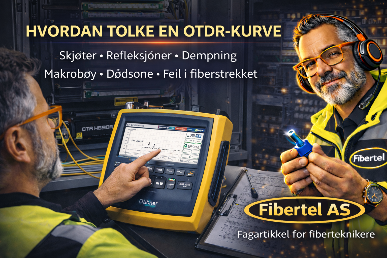 Hvordan tolke en OTDR- kurve