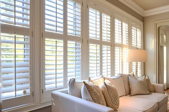 Angled Plantation Shutters | Stylish Window Solution