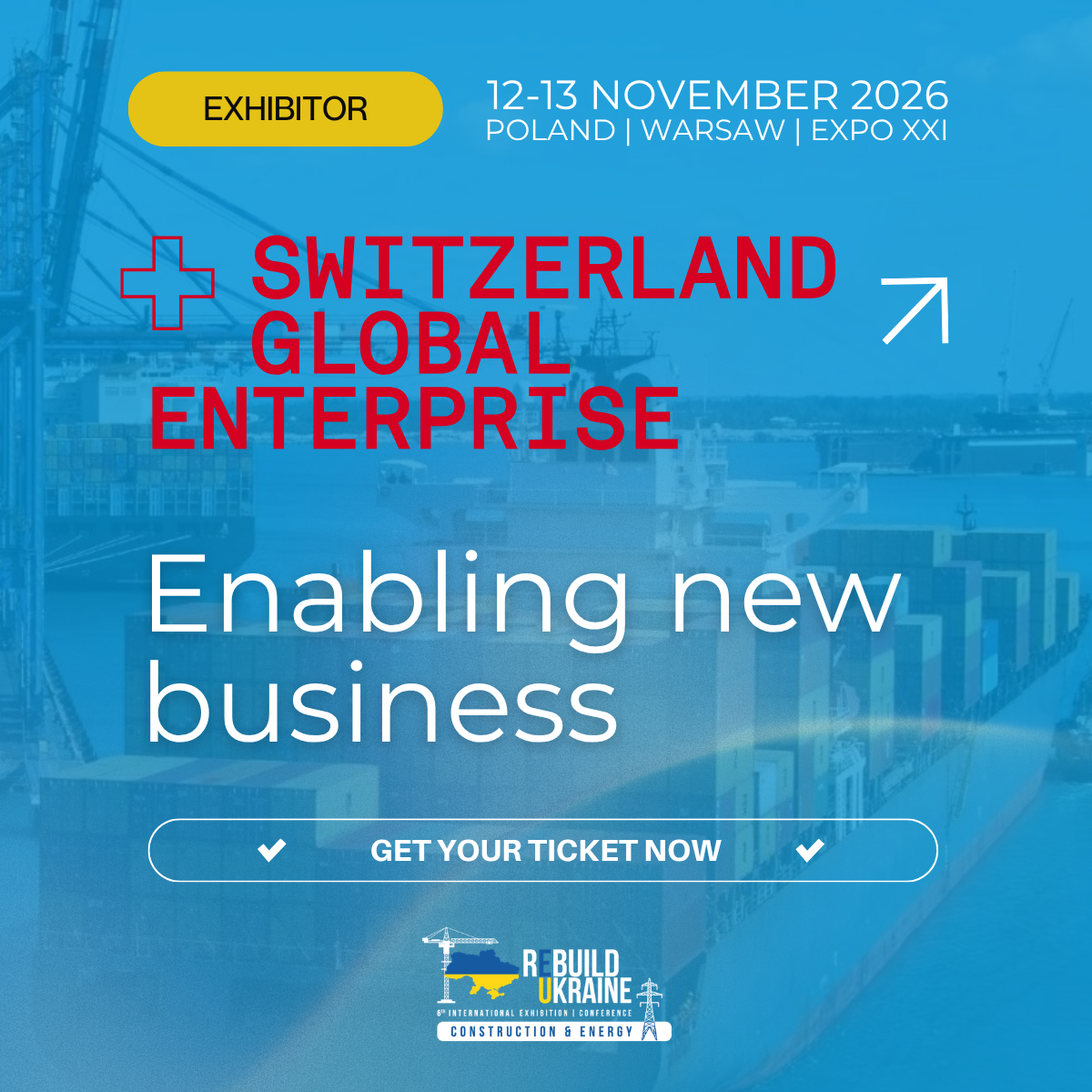 Switzerland Global Enterprise (S-GE) at ReBuild Ukraine 2026