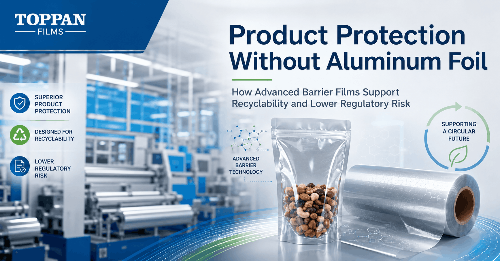 Product Protection Without Aluminum Foil: How Advanced Barrier Films Support Recyclability and Lower Regulatory Risk