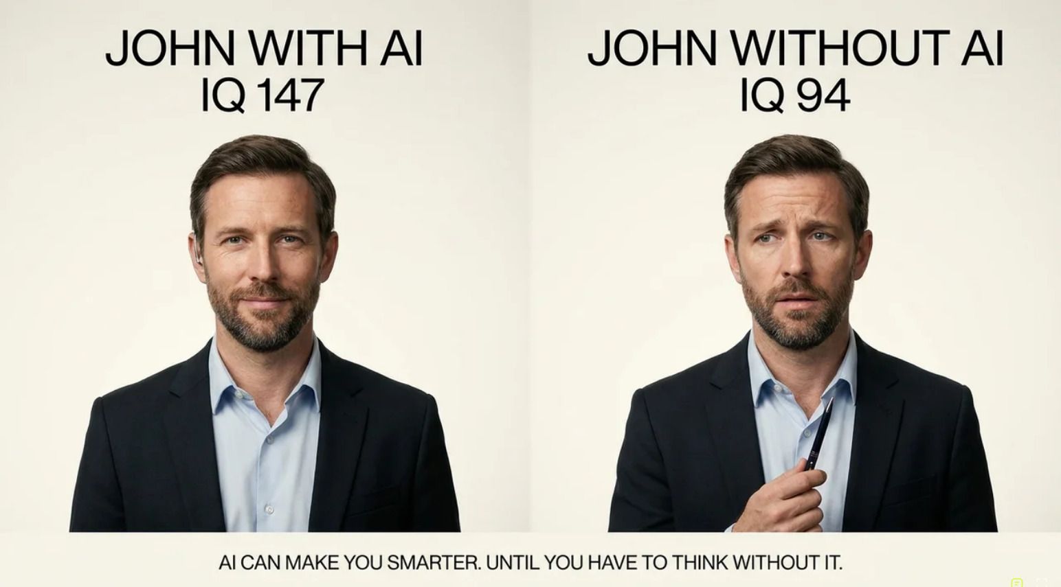 AI Is Making You Look Smarter. Yet It May Actually Be Making You Dumber.
