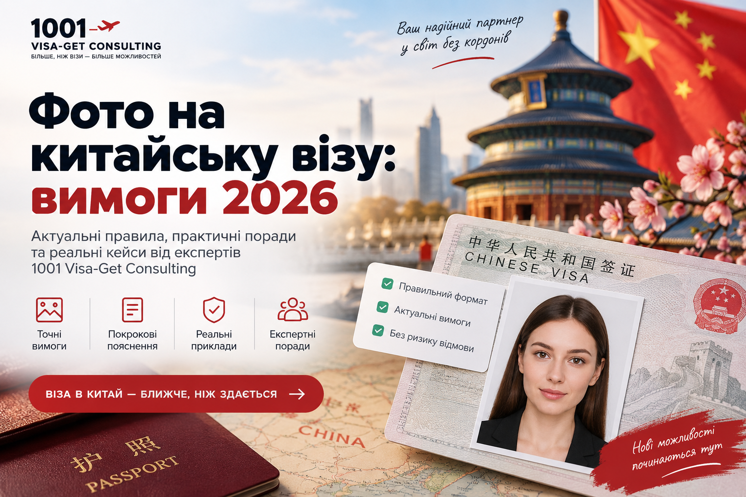 Фото на китайську візу: вимоги 2026 — розмір, фон, одяг та типові помилки