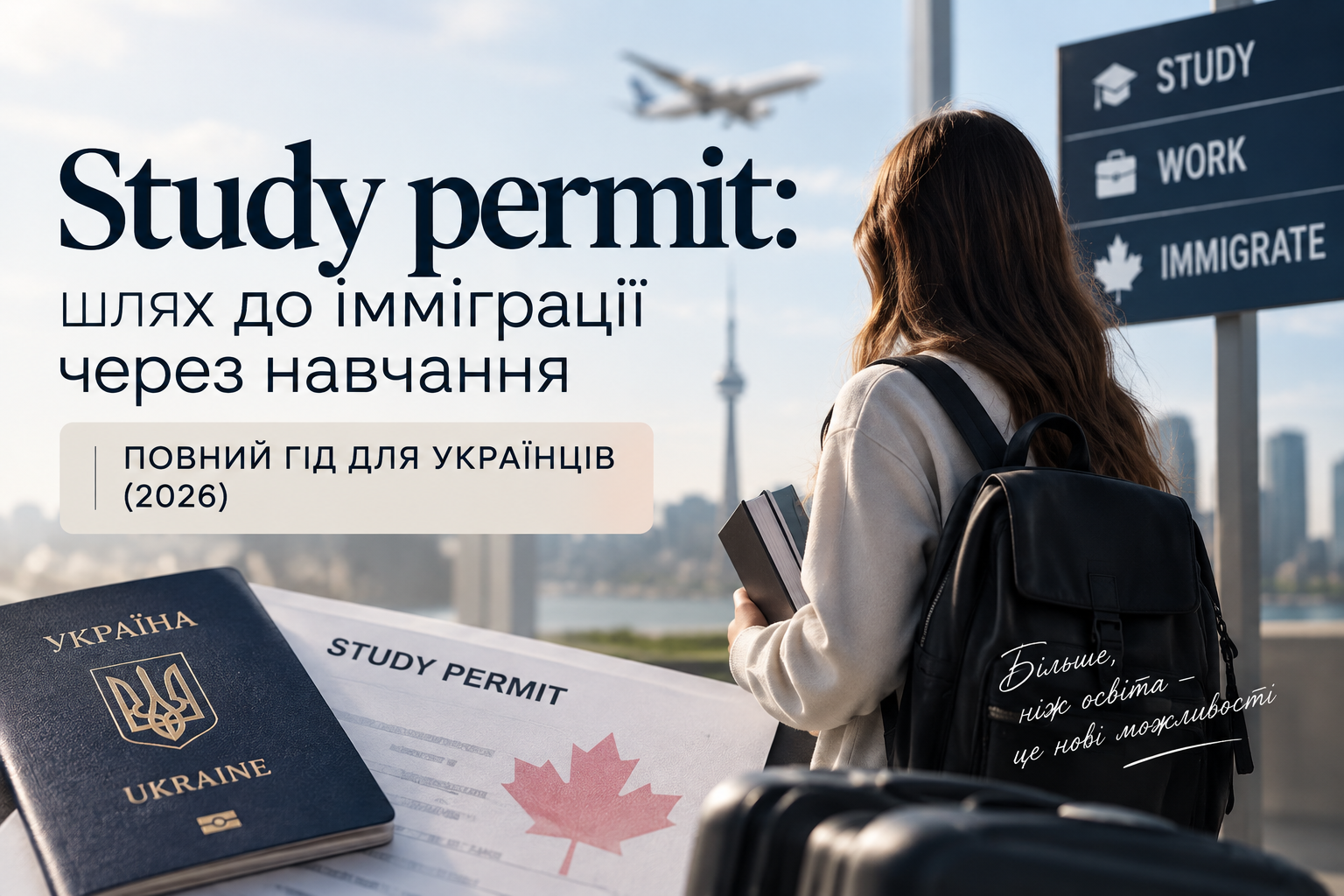 Study permit: шлях до імміграції через навчання. Повний гід для українців (2026)