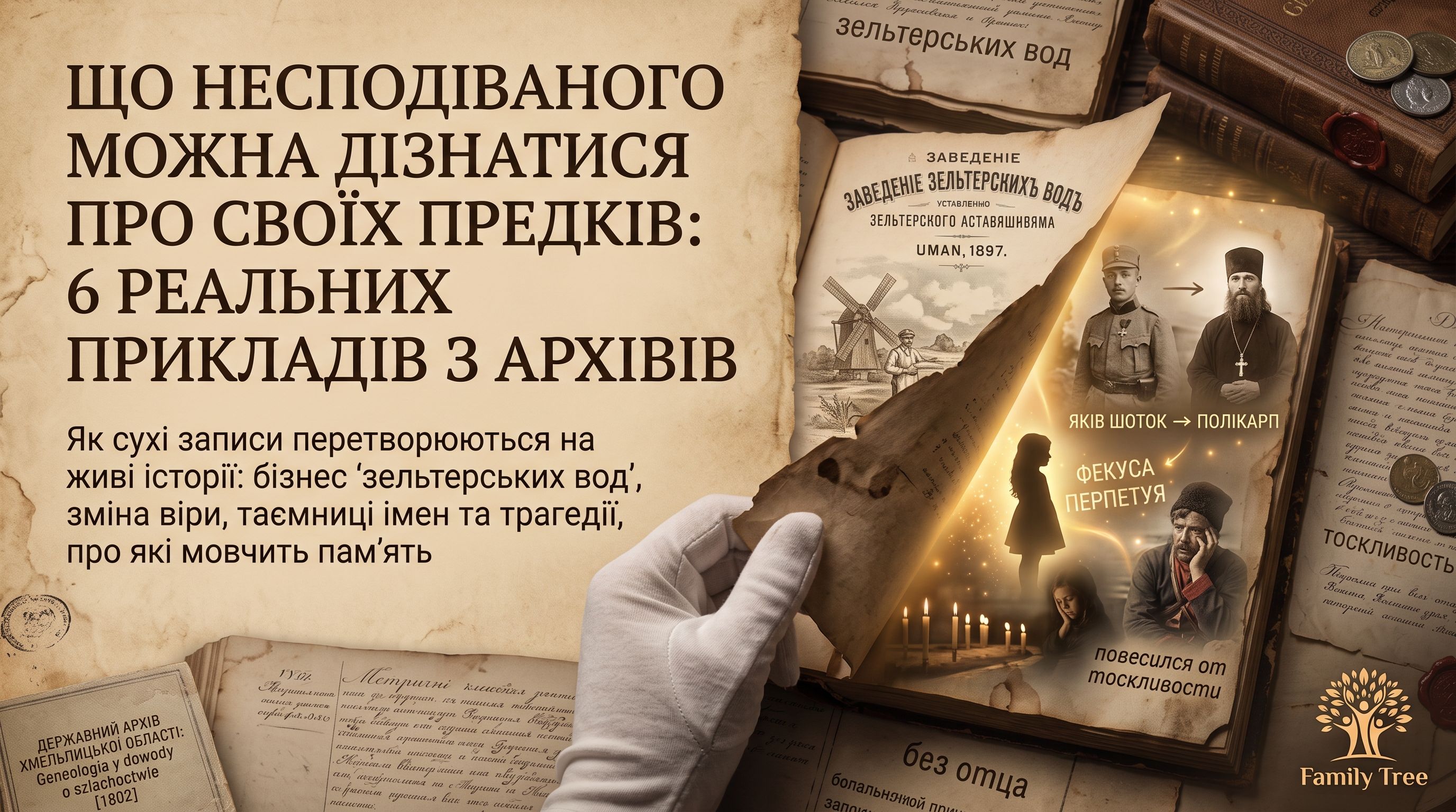 Дослідження родоводу - Цікаві знахідки в архівах України