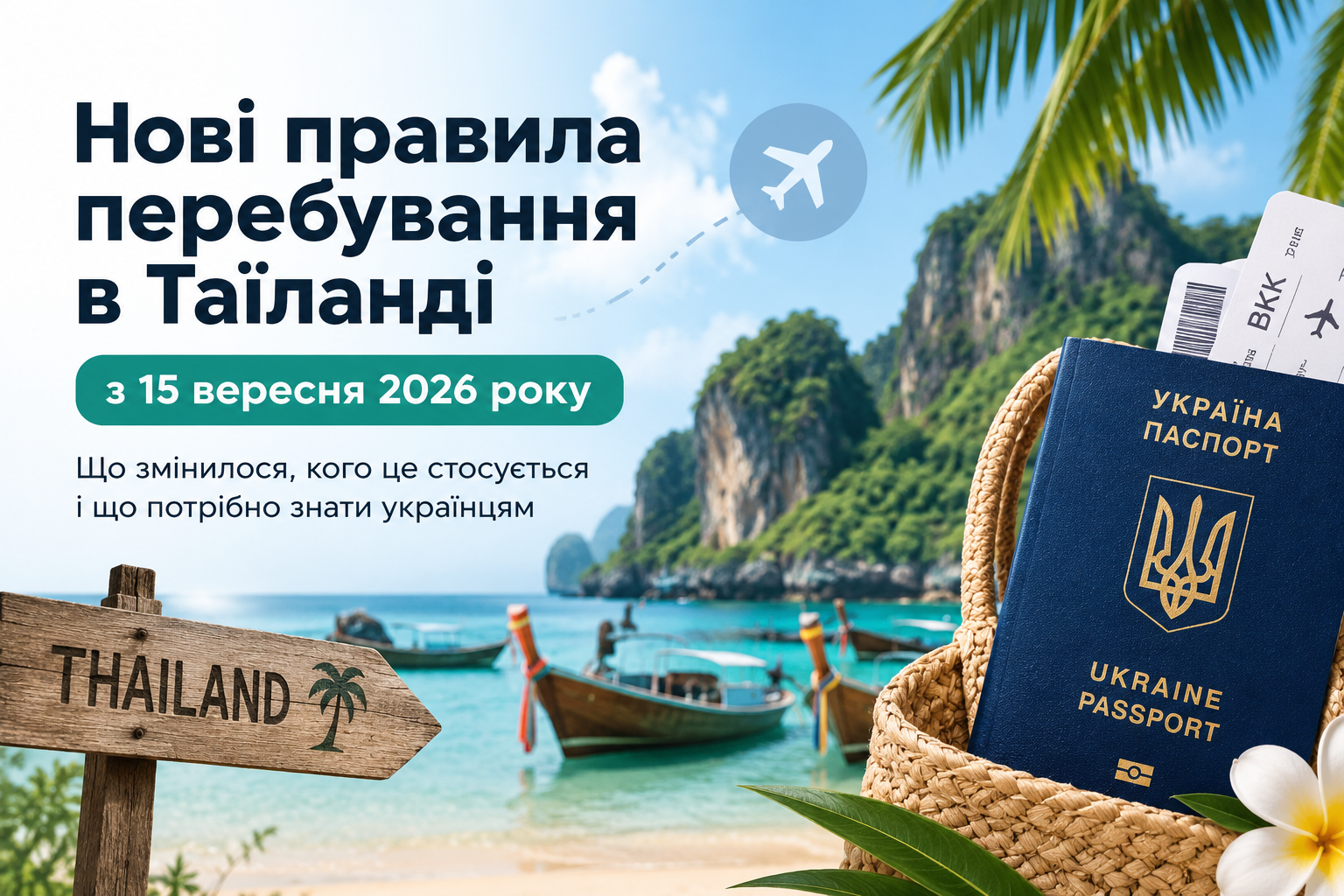 Нові правила перебування в Таїланді з 15 вересня 2026 року