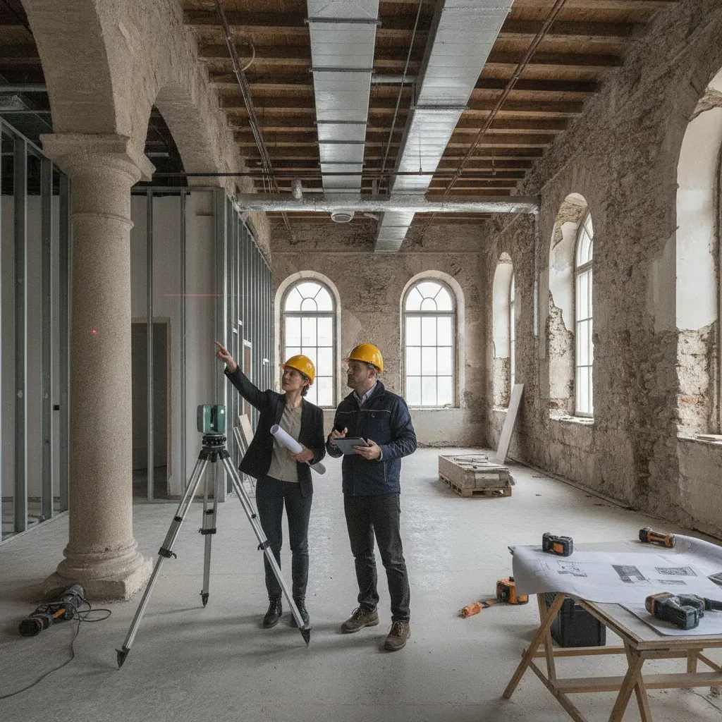 Relevé d'architecture pour rénovation et restructuration