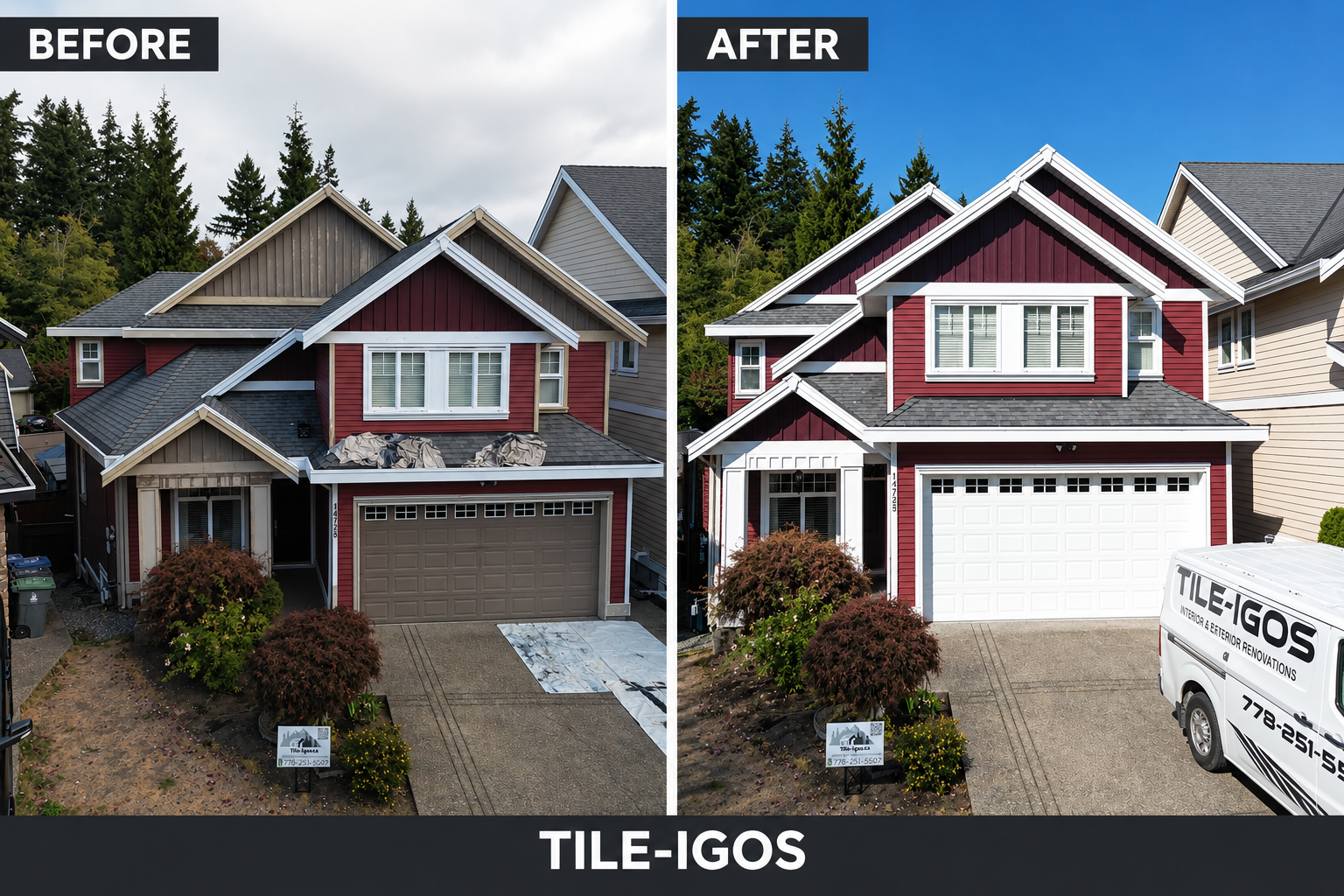 Exterior House Painting: Before & After