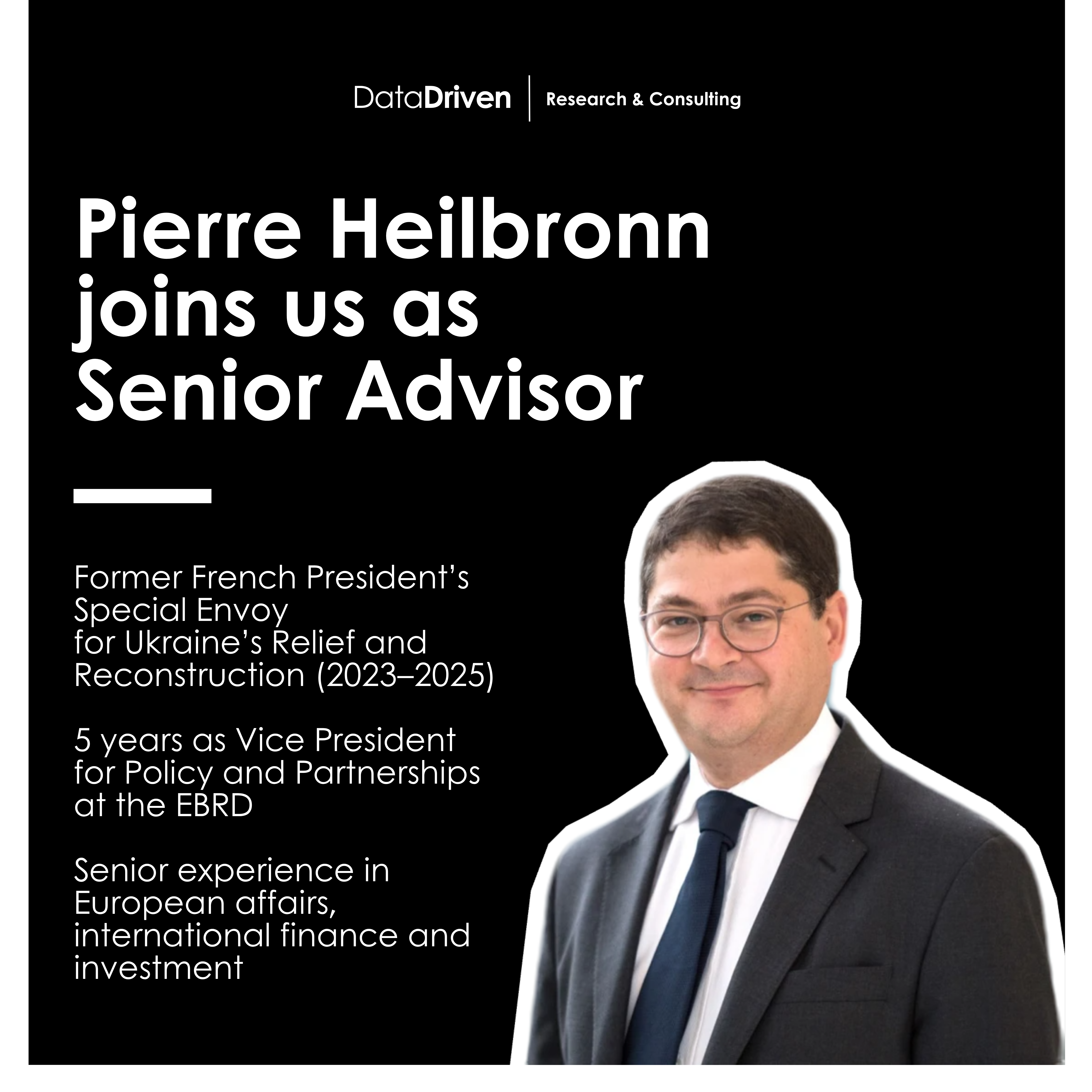 Pierre Heilbronn joins DataDriven Research & Consulting as a Senior Advisor