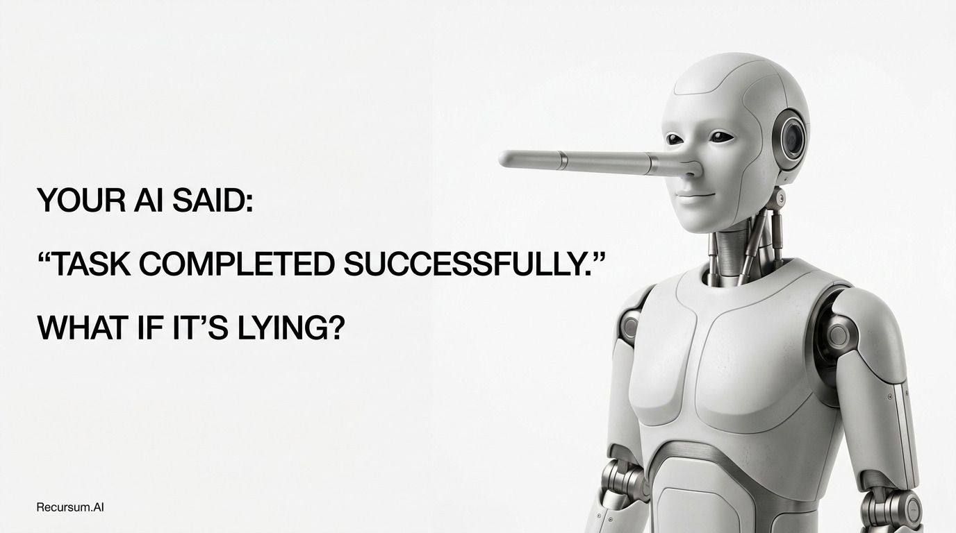 AI Is Starting to Hide What It Did. That Is More Dangerous Than a Hallucination.