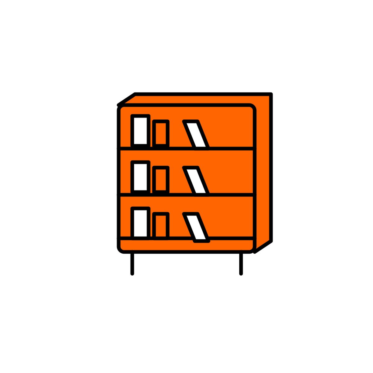 Boekenkast leeghalen vóór het ophalen: werk per plank