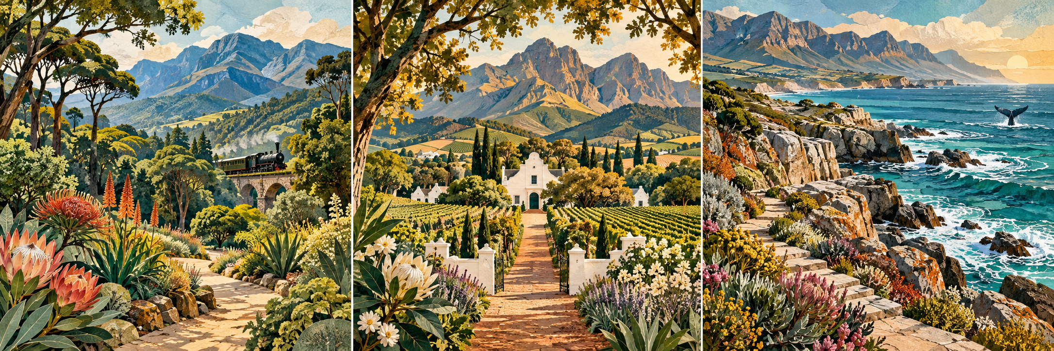 A relaxed day in George: gardens, railway stories and Victoria Bay