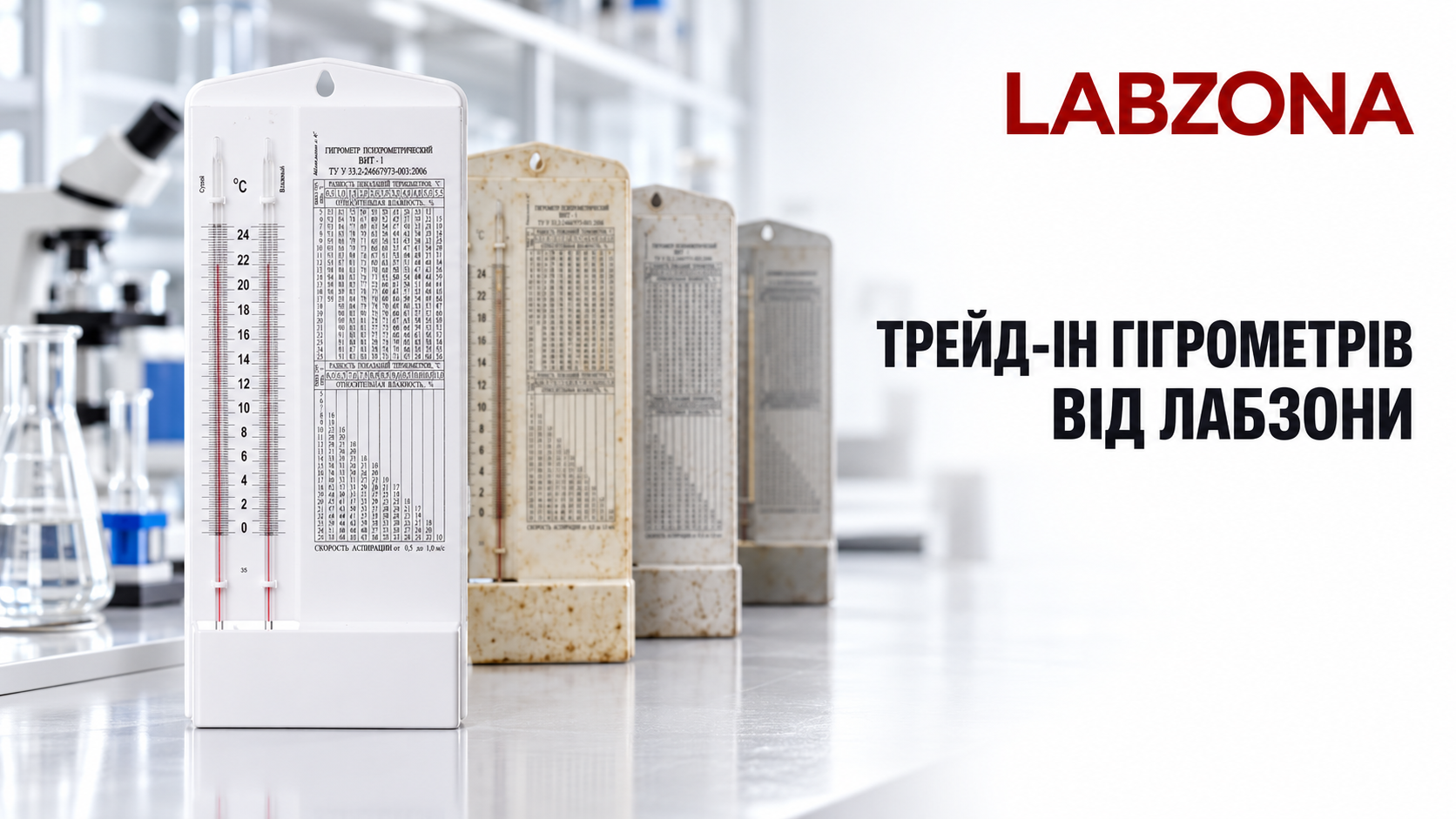 Трейд-ін гігрометрів від Лабзони: здайте старі прилади та заощадьте на нових