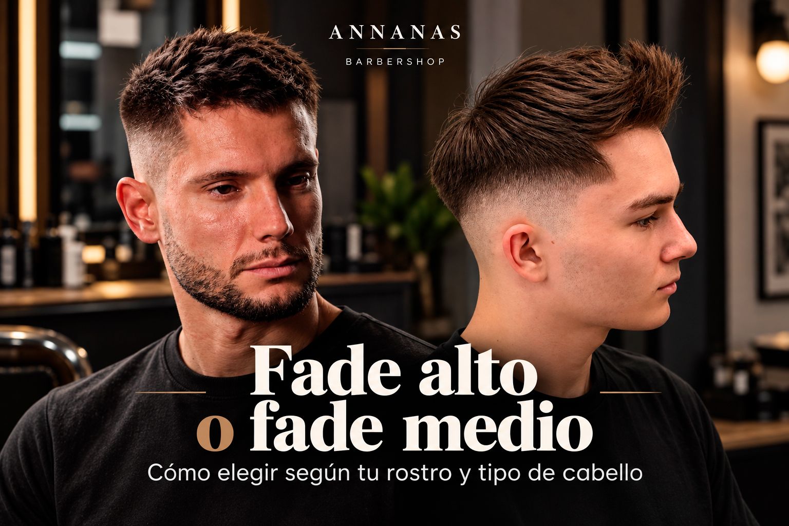 Fade alto o fade medio: cómo elegir el corte según tu rostro y tipo de cabello | ANNANAS Valencia