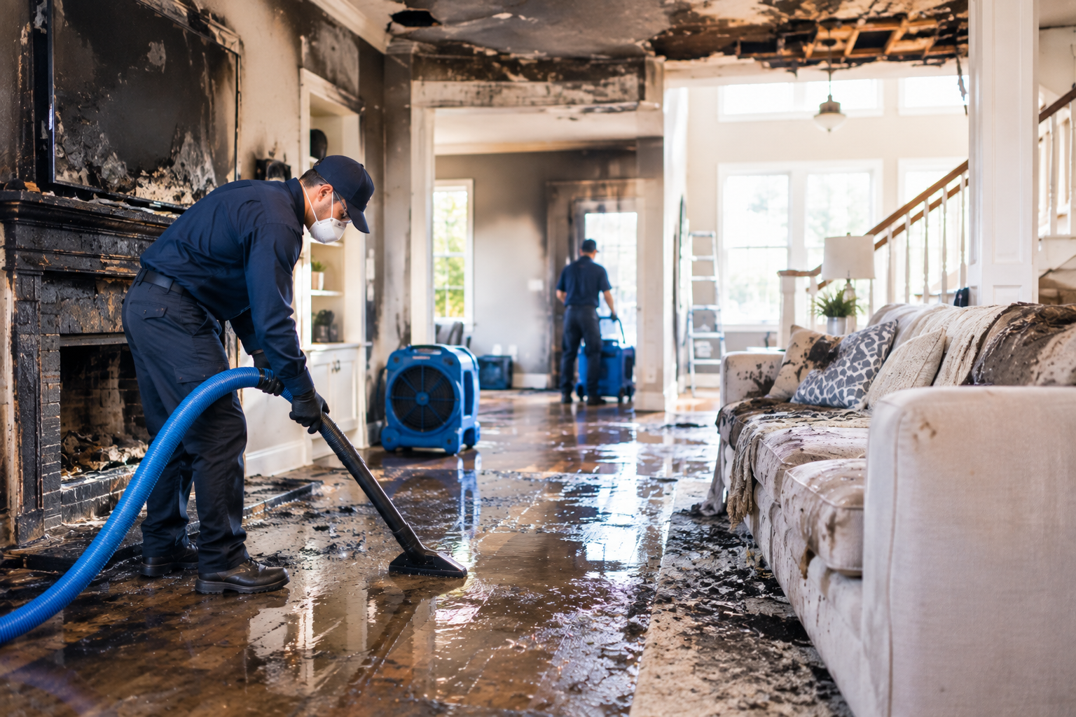 Smoke, Soot, and Water: The Full Fire Damage Restoration Timeline